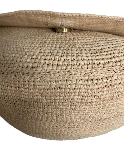 a point etc（アー ポワン ウテセ）a point etc (アー ポワン ウテセ) チェーンフラップカゴバッグ ベージュの古着・服飾アイテム