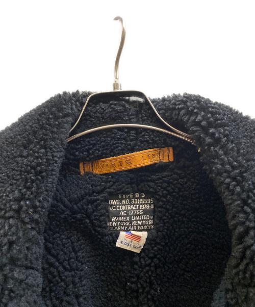 AVIREX（アヴィレックス）AVIREX (アヴィレックス) B-3 ムートンジャケット ブラック サイズ:38の古着・服飾アイテム