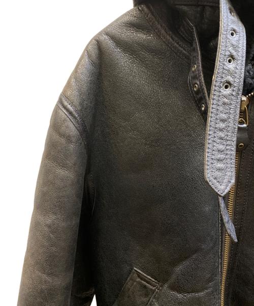 AVIREX（アヴィレックス）AVIREX (アヴィレックス) B-3 ムートンジャケット ブラック サイズ:38の古着・服飾アイテム