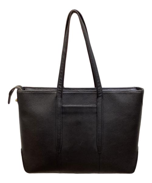 ETiAM（エティアム）ETiAM (エティアム) レザートートバッグ ブラックの古着・服飾アイテム