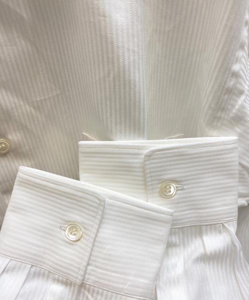 COMME des GARCONS HOMME DEUX（コムデギャルソン オム ドゥ）COMME des GARCONS HOMME DEUX (コムデギャルソン オム ドゥ) シャドーストライプシャツ ホワイト サイズ:Mの古着・服飾アイテム