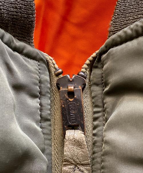 ALPHA（アルファ）ALPHA (アルファ) 68年製 MA-1ジャケット グリーン サイズ:LARGEの古着・服飾アイテム