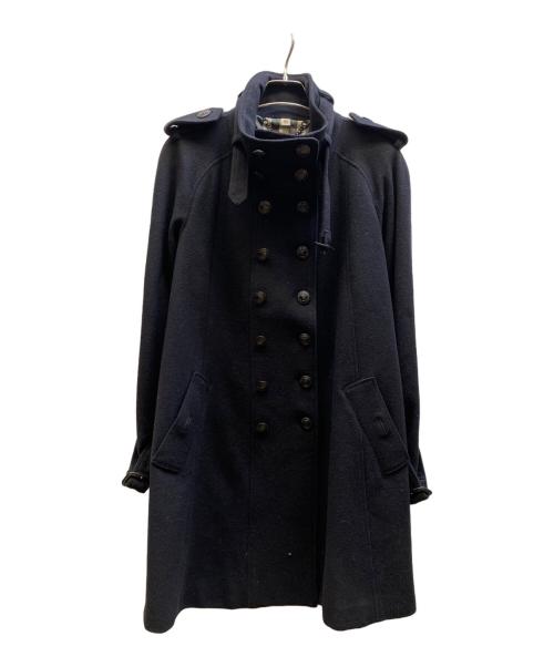 BURBERRY LONDON（バーバリーロンドン）BURBERRY LONDON (バーバリーロンドン) カシミヤ混コート ブラック サイズ:UK 6の古着・服飾アイテム