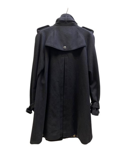 BURBERRY LONDON（バーバリーロンドン）BURBERRY LONDON (バーバリーロンドン) カシミヤ混コート ブラック サイズ:UK 6の古着・服飾アイテム