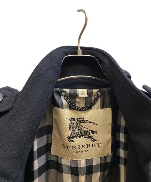 BURBERRY LONDON（バーバリーロンドン）BURBERRY LONDON (バーバリーロンドン) カシミヤ混コート ブラック サイズ:UK 6の古着・服飾アイテム