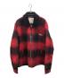 TRUE RELIGION（トゥルー レリジョン）の古着「PLAID BLUE COLLARジャケット」｜レッド