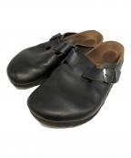 BIRKENSTOCKビルケンシュトック）の古着「ボストン レザーサンダル」｜ブラック