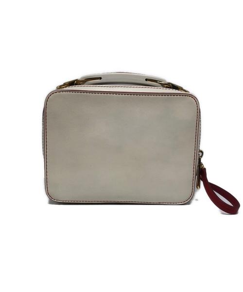 MARC JACOBS（マークジェイコブズ）MARC JACOBS (マークジェイコブズ) 2WAYショルダーバッグ ホワイト×レッドの古着・服飾アイテム