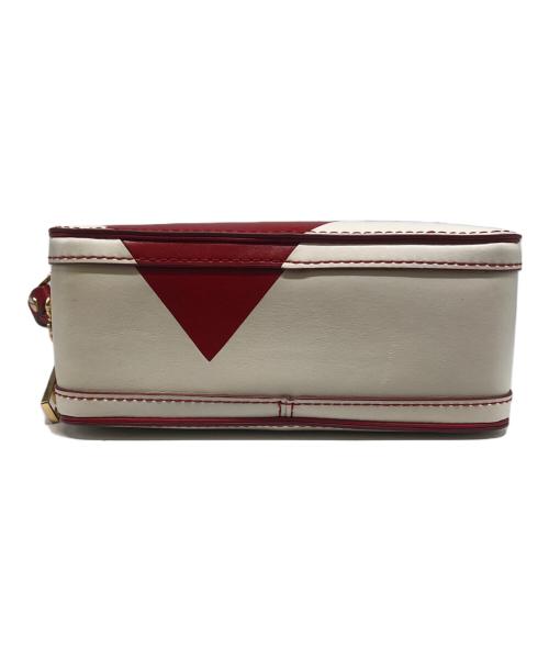 MARC JACOBS（マークジェイコブズ）MARC JACOBS (マークジェイコブズ) 2WAYショルダーバッグ ホワイト×レッドの古着・服飾アイテム