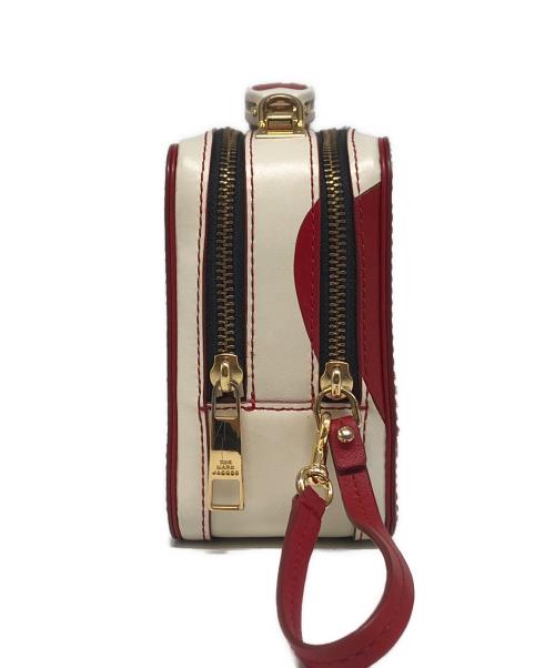MARC JACOBS（マークジェイコブズ）MARC JACOBS (マークジェイコブズ) 2WAYショルダーバッグ ホワイト×レッドの古着・服飾アイテム