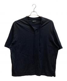 s'yte（サイト）の古着「SOFT JERSEY ASYMMETRICAL SKIPPER T-SHIRT / 	UT-T16-005 」｜ブラック