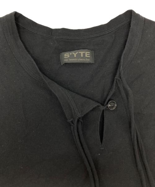 s'yte（サイト）s'yte (サイト) SOFT JERSEY ASYMMETRICAL SKIPPER T-SHIRT / 	UT-T16-005  ブラック サイズ:3の古着・服飾アイテム
