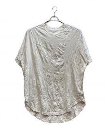 GROUND Y（グラウンドワイ）の古着「CATCH WASHER HEM ROUND JUMBO T-SHIRT SHORT SLEEVES/GP-T05-042」｜ホワイト