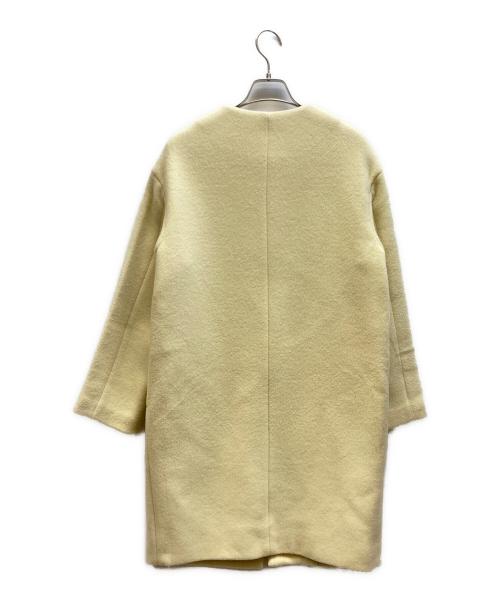 IENA（イエナ）IENA (イエナ) ラムウールノーカラーコート イエロー サイズ:38の古着・服飾アイテム