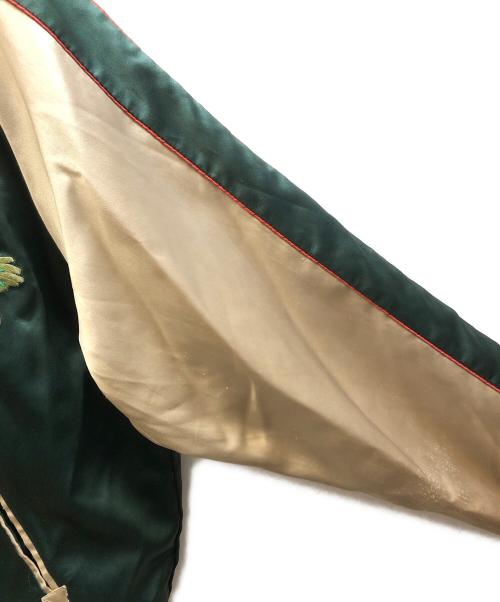 東洋エンタープライズ（トウヨウエンタープライズ）東洋エンタープライズ (トウヨウエンタープライズ) リバーシブルスカジャン「ドラゴン」×「軍艦」 ブラウン サイズ:Mの古着・服飾アイテム