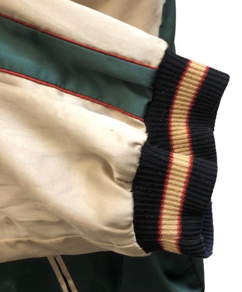 東洋エンタープライズ（トウヨウエンタープライズ）東洋エンタープライズ (トウヨウエンタープライズ) リバーシブルスカジャン「ドラゴン」×「軍艦」 ブラウン サイズ:Mの古着・服飾アイテム