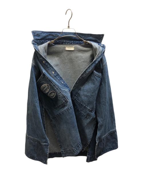 PEAS（ピース）PEAS (ピース) デニムプルオーバーシャツ インディゴ サイズ:Fの古着・服飾アイテム