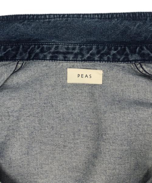 PEAS（ピース）PEAS (ピース) デニムプルオーバーシャツ インディゴ サイズ:Fの古着・服飾アイテム