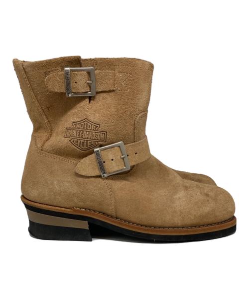 HARLEY-DAVIDSON（ハーレーダビッドソン）HARLEY-DAVIDSON (ハーレーダビッドソン) スエードエンジニアブーツ ブラウン サイズ:8 1/2 USAの古着・服飾アイテム