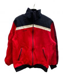 adidas（アディダス）の古着「トラックジャケット」｜ブラック×レッド