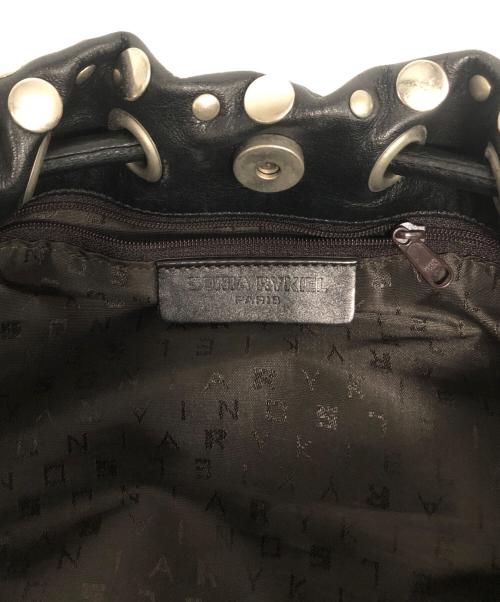 SONIA RYKIEL（ソニア リキエル）SONIA RYKIEL (ソニア リキエル) ドミノスタッズハンドバック ブラックの古着・服飾アイテム