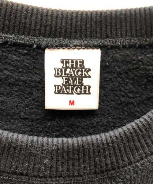 THE BLACK EYE PATCH（ブラックアイパッチ）THE BLACK EYE PATCH (ブラックアイパッチ) BEWARE OF BEP CREWSWEAT ブラック サイズ:Mの古着・服飾アイテム