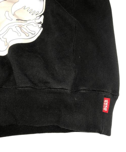 THE BLACK EYE PATCH（ブラックアイパッチ）THE BLACK EYE PATCH (ブラックアイパッチ) BEWARE OF BEP CREWSWEAT ブラック サイズ:Mの古着・服飾アイテム