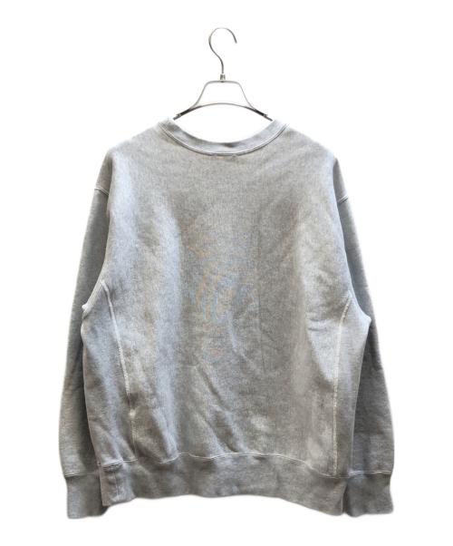 Champion REVERSE WEAVE（チャンピオン リバース ウィーブ）Champion REVERSE WEAVE (チャンピオン リバース ウィーブ) THE BLACK EYE PATCH (ブラックアイパッチ) クルーネックスウェット グレー サイズ:Lの古着・服飾アイテム