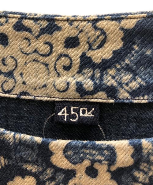 45rpm（45アールピーエム）45rpm (45アールピーエム) 納戸×納戸デニム抜染インディゴワンピース ネイビーの古着・服飾アイテム