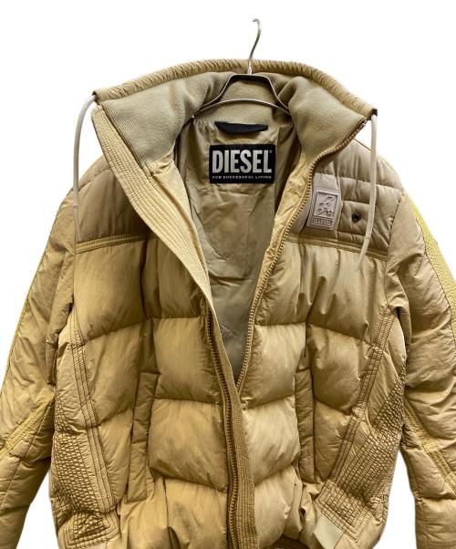 DIESEL（ディーゼル）DIESEL (ディーゼル) W-Briggs padded jacket ベージュ サイズ:Mの古着・服飾アイテム