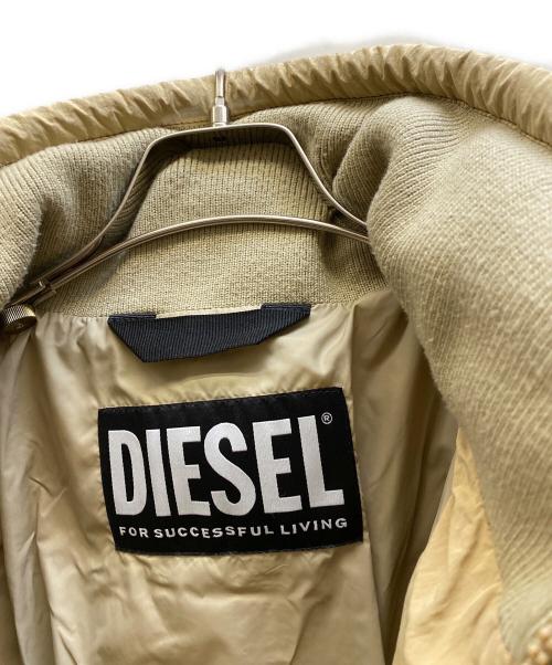 DIESEL（ディーゼル）DIESEL (ディーゼル) W-Briggs padded jacket ベージュ サイズ:Mの古着・服飾アイテム