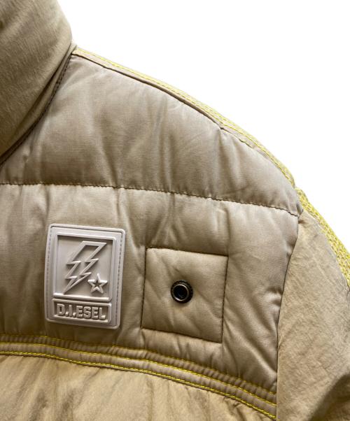 DIESEL（ディーゼル）DIESEL (ディーゼル) W-Briggs padded jacket ベージュ サイズ:Mの古着・服飾アイテム