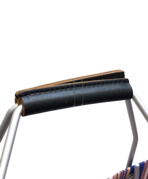 MARNI（マルニ）MARNI (マルニ) フラワーカフェトートバッグ/ストライプバッグ ピンク×ブルーの古着・服飾アイテム