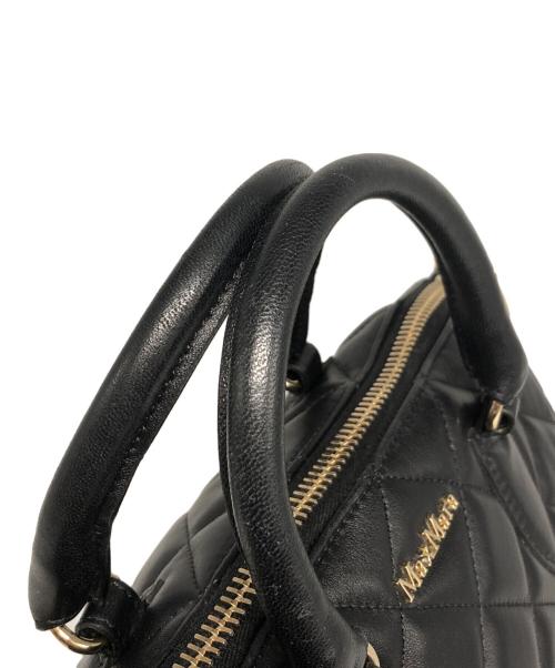 MaxMara（マックスマーラ）MaxMara (マックスマーラ) ジネヴラ2Wayキルティングショルダーバッグ ブラックの古着・服飾アイテム