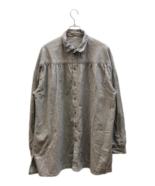 Porter Classic（ポータークラシック）Porter Classic (ポータークラシック) LONG RIDERS SHIRT グレー サイズ:4の古着・服飾アイテム