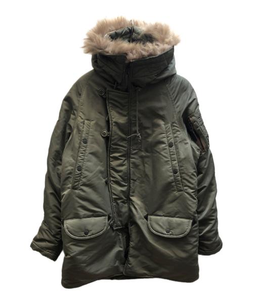 waiper（ワイパー）waiper (ワイパー) 米軍 初期型 N-3B VINTAGE フライトジャケット グリーン サイズ:X-Largeの古着・服飾アイテム