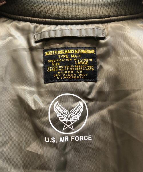 waiper（ワイパー）waiper (ワイパー) 最初期型 MA-1フライトジャケット グリーン サイズ:LARGEの古着・服飾アイテム