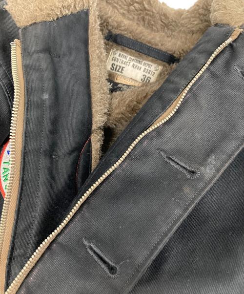 gold（ゴールド）gold (ゴールド) N-1デッキジャケット ブラック サイズ:36の古着・服飾アイテム