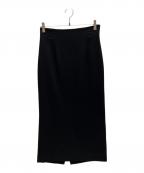 MUSE de Deuxieme Classeミューズ ドゥーズィエム クラス）の古着「トリアセジョーゼット ハイウエストスカート」｜ブラック