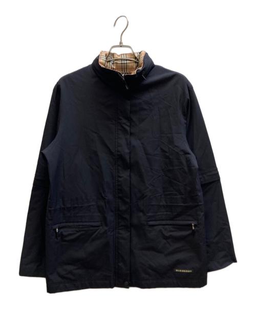 BURBERRY GOLF（バーバリーゴルフ）BURBERRY GOLF (バーバリーゴルフ) ナイロンジャケット ブラック サイズ:Mの古着・服飾アイテム