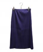 PLEATS PLEASEプリーツプリーズ）の古着「プリーツスカート」｜パープル