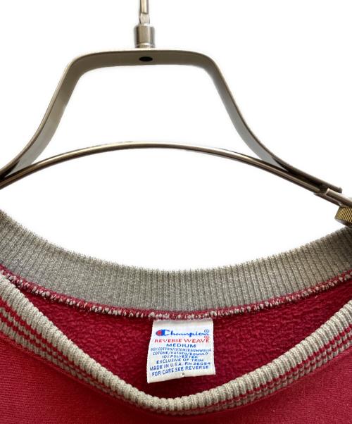 Champion REVERSE WEAVE（チャンピオン リバース ウィーブ）Champion REVERSE WEAVE (チャンピオン リバース ウィーブ) 90ｓ クルーネックスウェット レッド サイズ:Mの古着・服飾アイテム