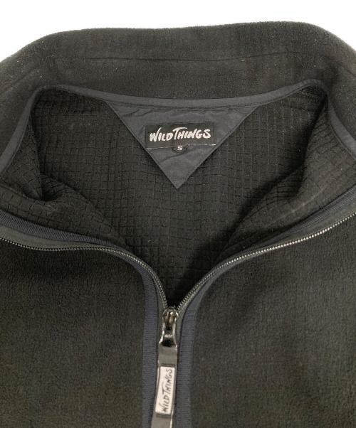 WILD THINGS（ワイルドシングス）WILD THINGS (ワイルドシングス) グリッドフリースジャケット ブラック サイズ:Sの古着・服飾アイテム