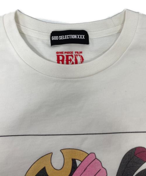 GOD SELECTION XXX（ゴッド セレクション トリプルエックス）GOD SELECTION XXX (ゴッド セレクション トリプルエックス) ONE PIECE FILM RED (ワンピース フィルムレッド) プリントTシャツ ホワイト サイズ:Mの古着・服飾アイテム