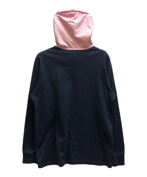 SUPREME（シュプリーム）Supreme (シュプリーム) Contrast Hooded LS Top ネイビー サイズ:Mの古着・服飾アイテム