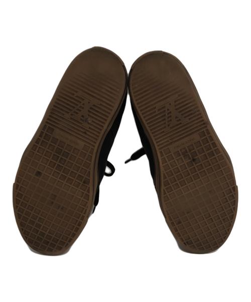 LOUIS VUITTON（ルイ ヴィトン）LOUIS VUITTON (ルイ ヴィトン) キャンバスレザーコンビローカットスニーカー ブラック サイズ:8 1/2の古着・服飾アイテム