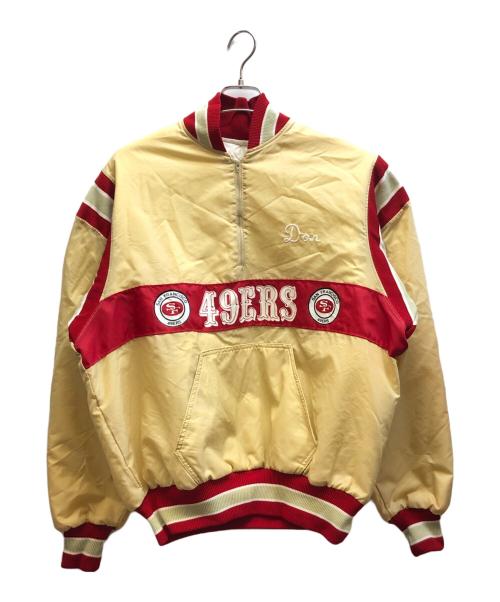 DeLong（-）DeLong (-) 49ERS ナイロンプルオーバー ベージュ サイズ:Lの古着・服飾アイテム