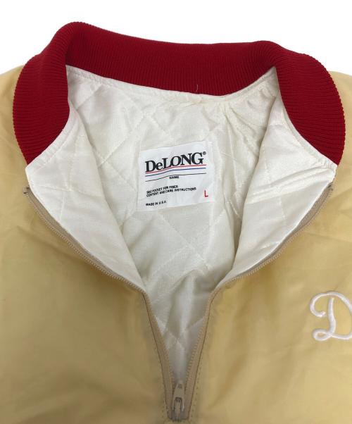 DeLong（-）DeLong (-) 49ERS ナイロンプルオーバー ベージュ サイズ:Lの古着・服飾アイテム