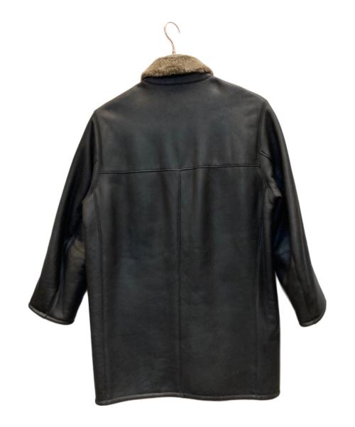 BOSS HUGO BOSS（ボス ヒューゴボス）BOSS HUGO BOSS (ボス ヒューゴボス) ムートンコート ブラック サイズ:52の古着・服飾アイテム