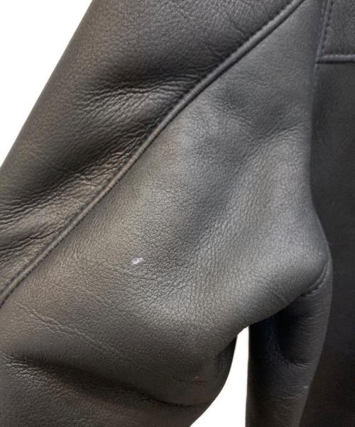 BOSS HUGO BOSS（ボス ヒューゴボス）BOSS HUGO BOSS (ボス ヒューゴボス) ムートンコート ブラック サイズ:52の古着・服飾アイテム